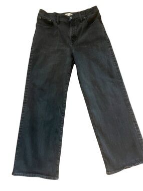 Madewell Black Perfect Vintage Wide-Leg Jean size 32